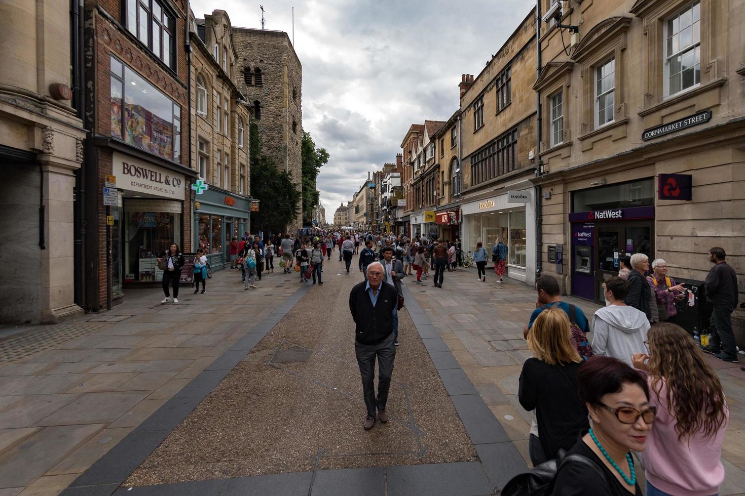 OXFORD, ENGLAND - JULY 15 2017 - Tourists in University town one of most visited in the world photo