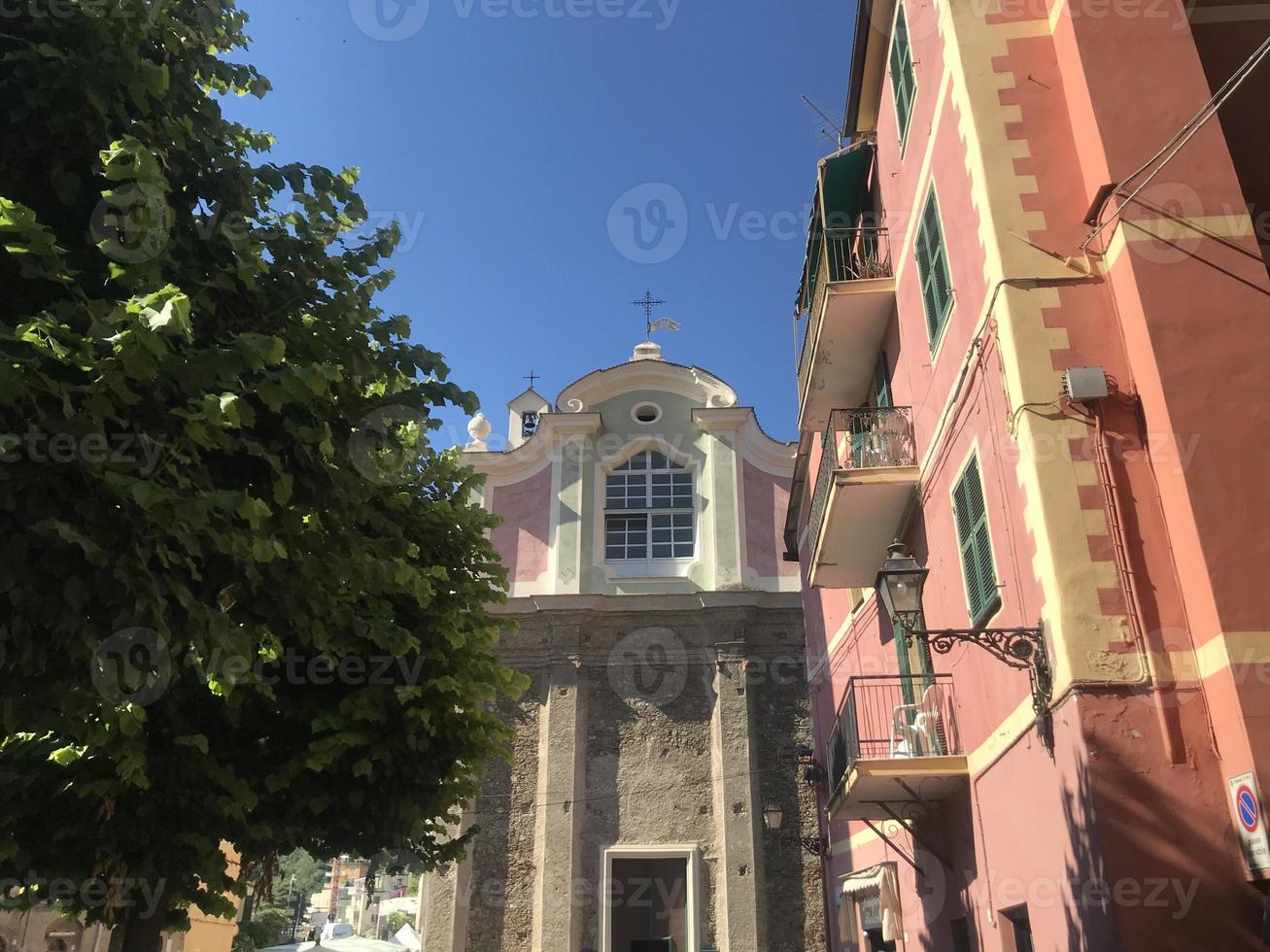 Noli medieval village in Liguria Italy photo