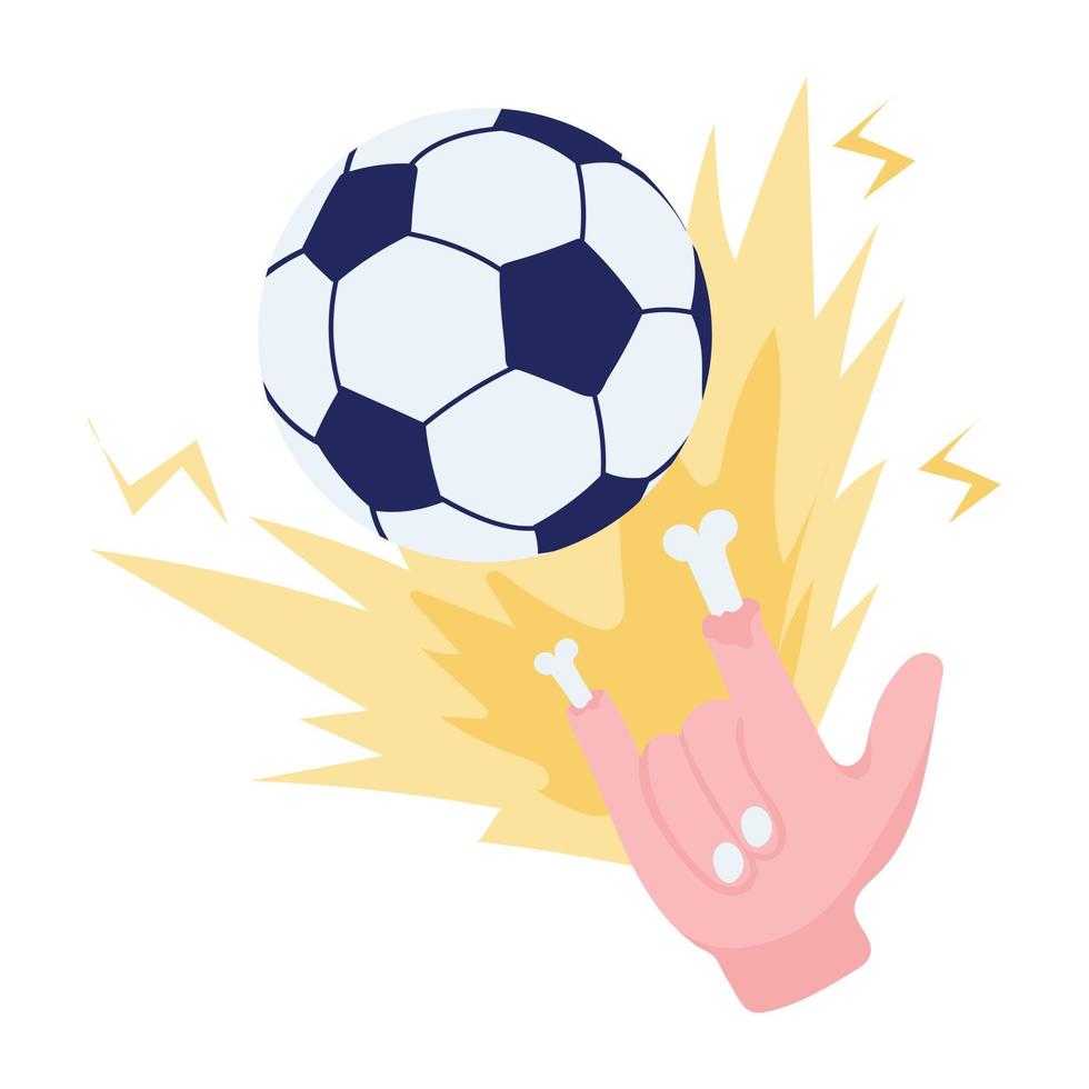 una descarga de icono plano de partido de fútbol vector