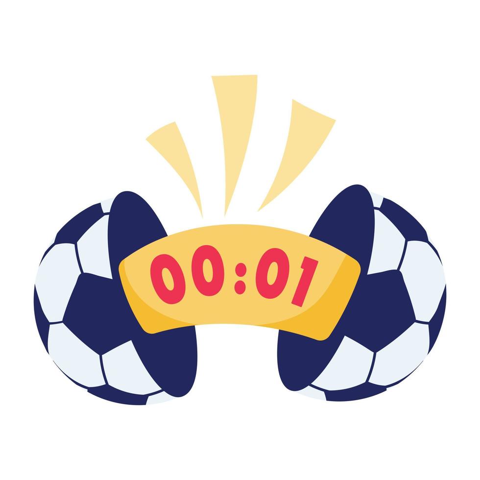 una descarga de icono plano de partido de fútbol vector