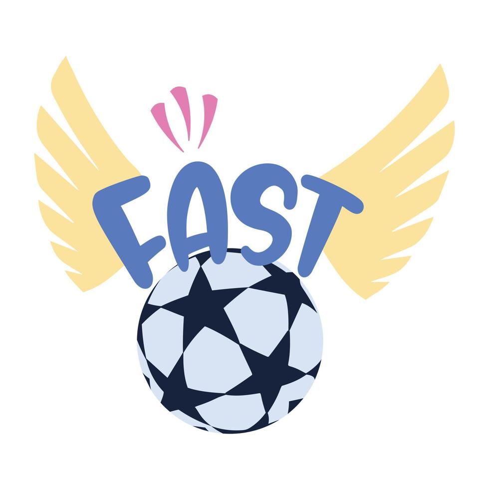 una descarga de icono plano de partido de fútbol vector