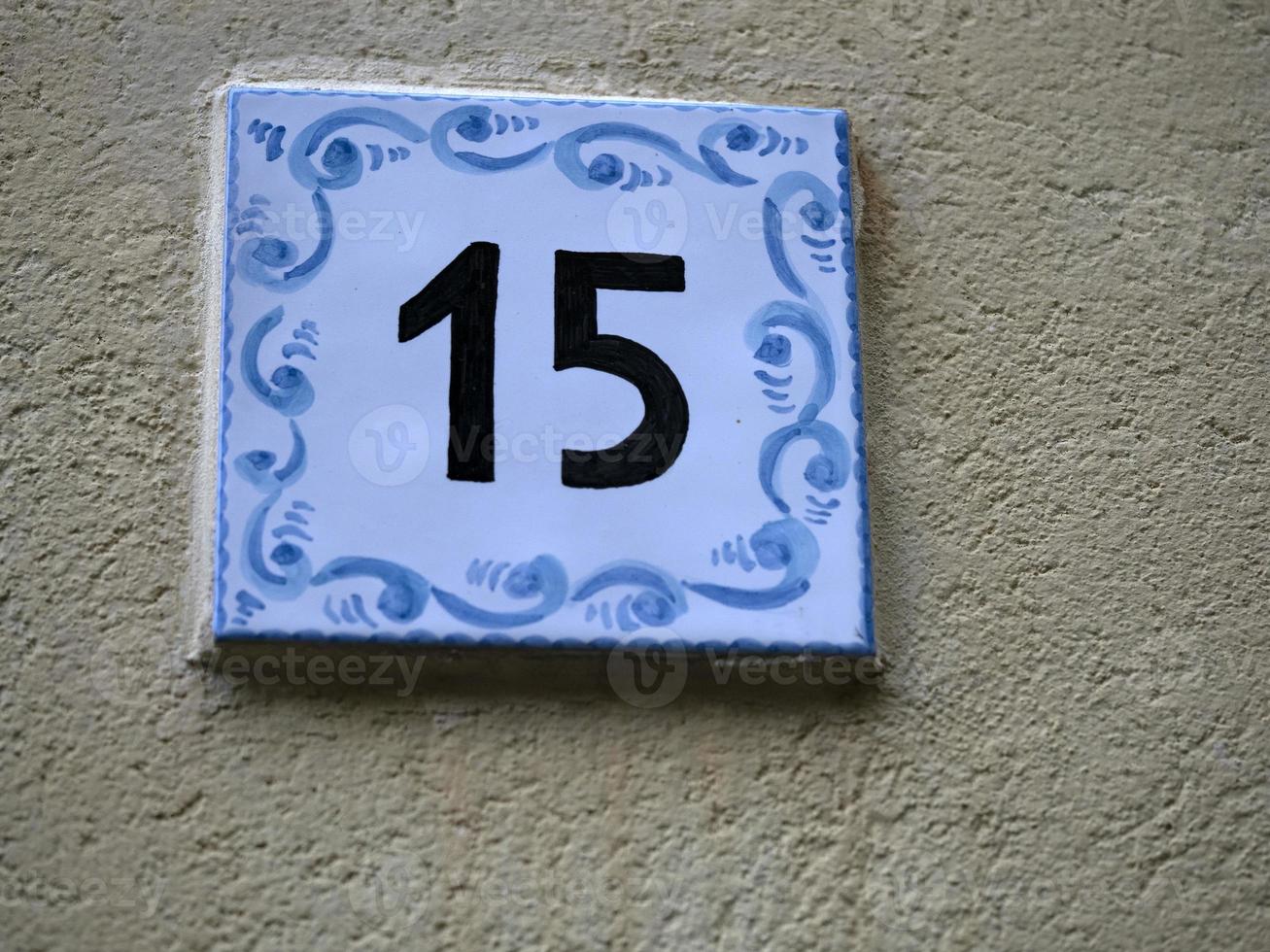 Ceramic tile number 15 photo