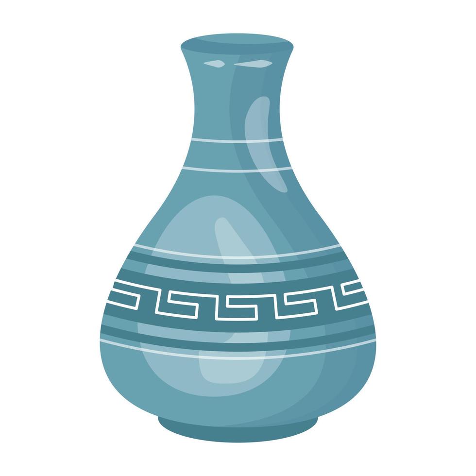 un vector de ilustración plana de olla de cerámica