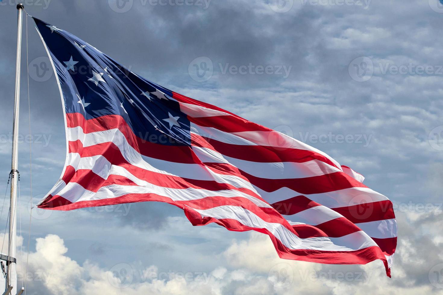 Giant Usa American flag stars and stripes background photo