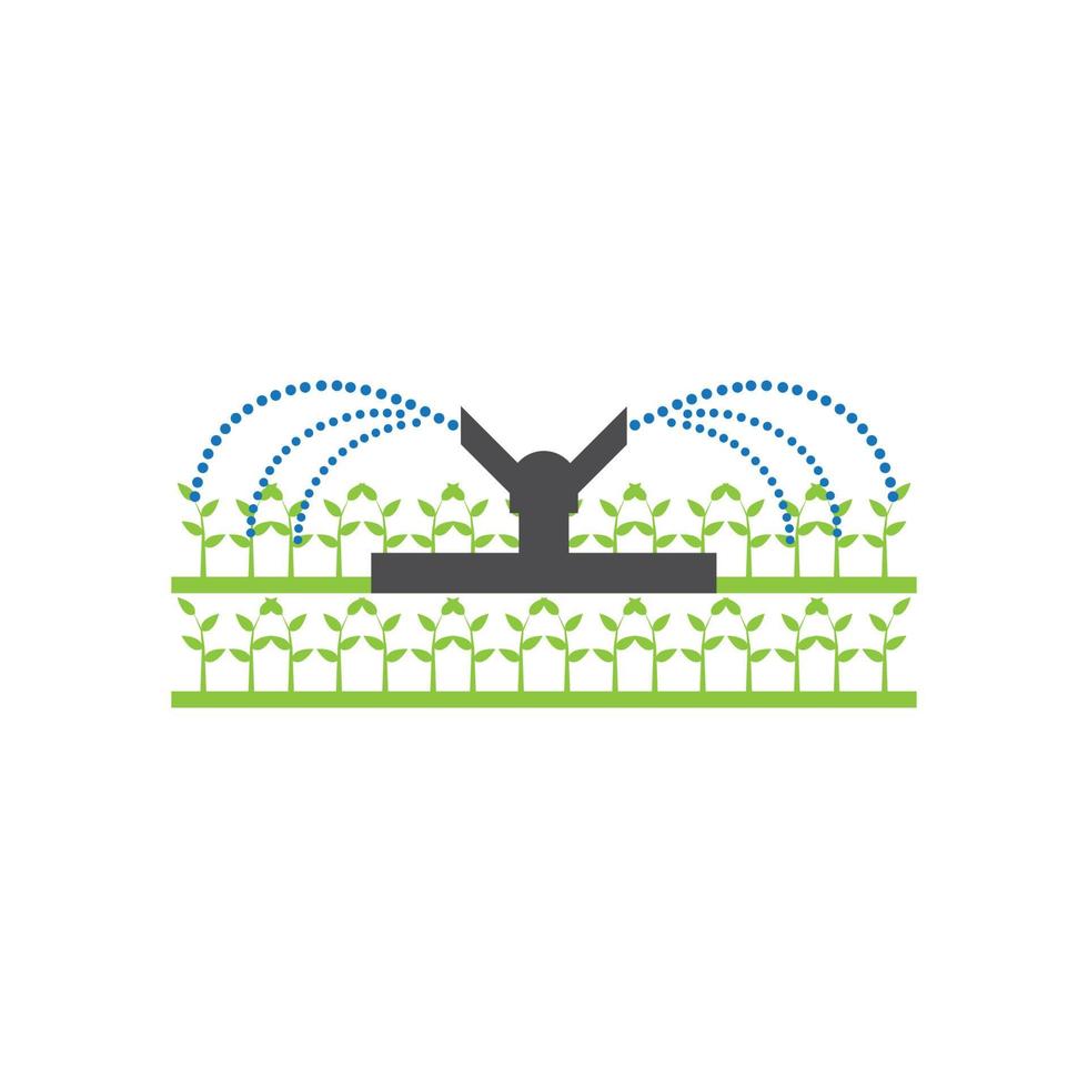 irrigation system or plant watering icon vector
