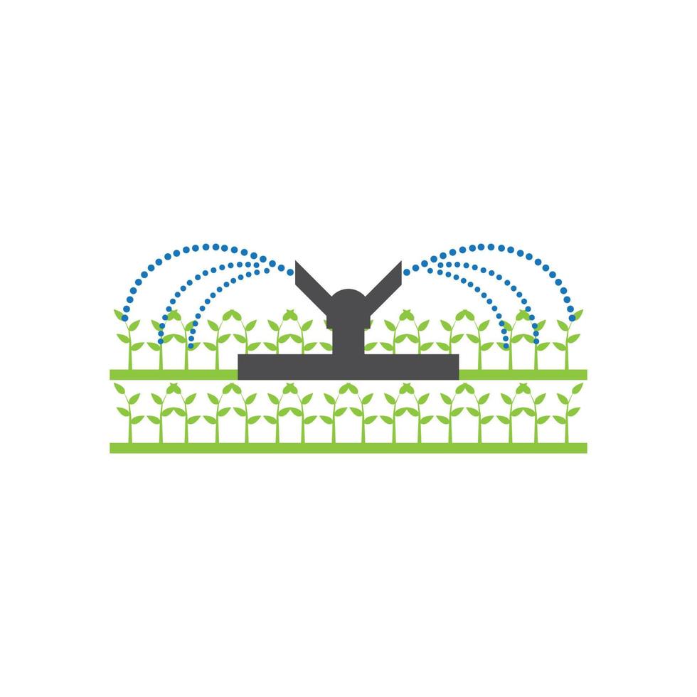 irrigation system or plant watering icon vector