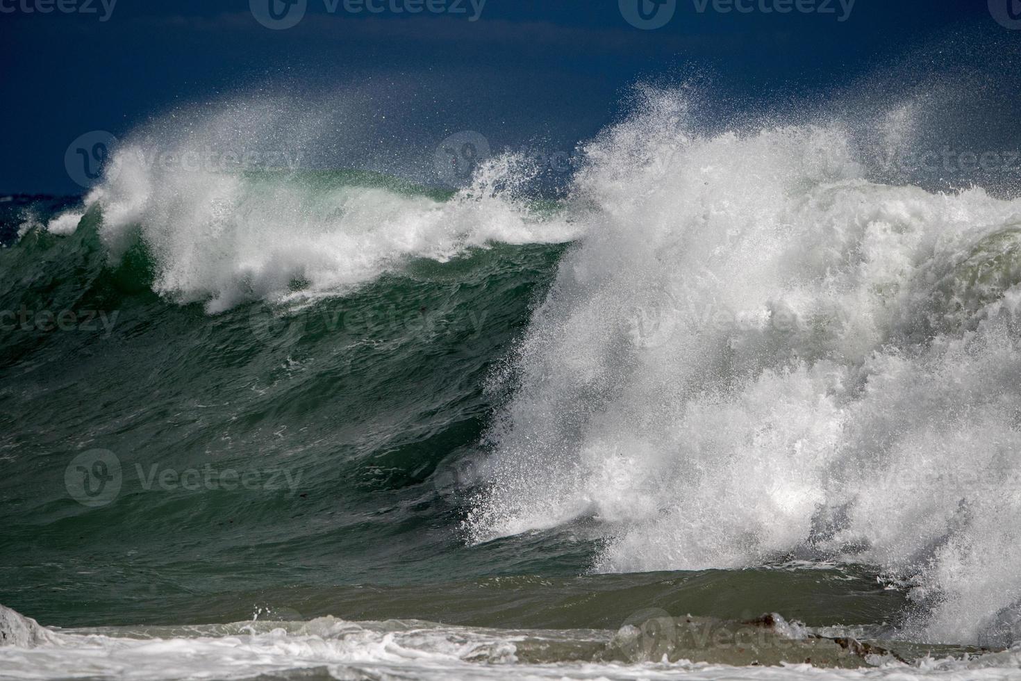 coastal Sea Storm tempest big wave photo