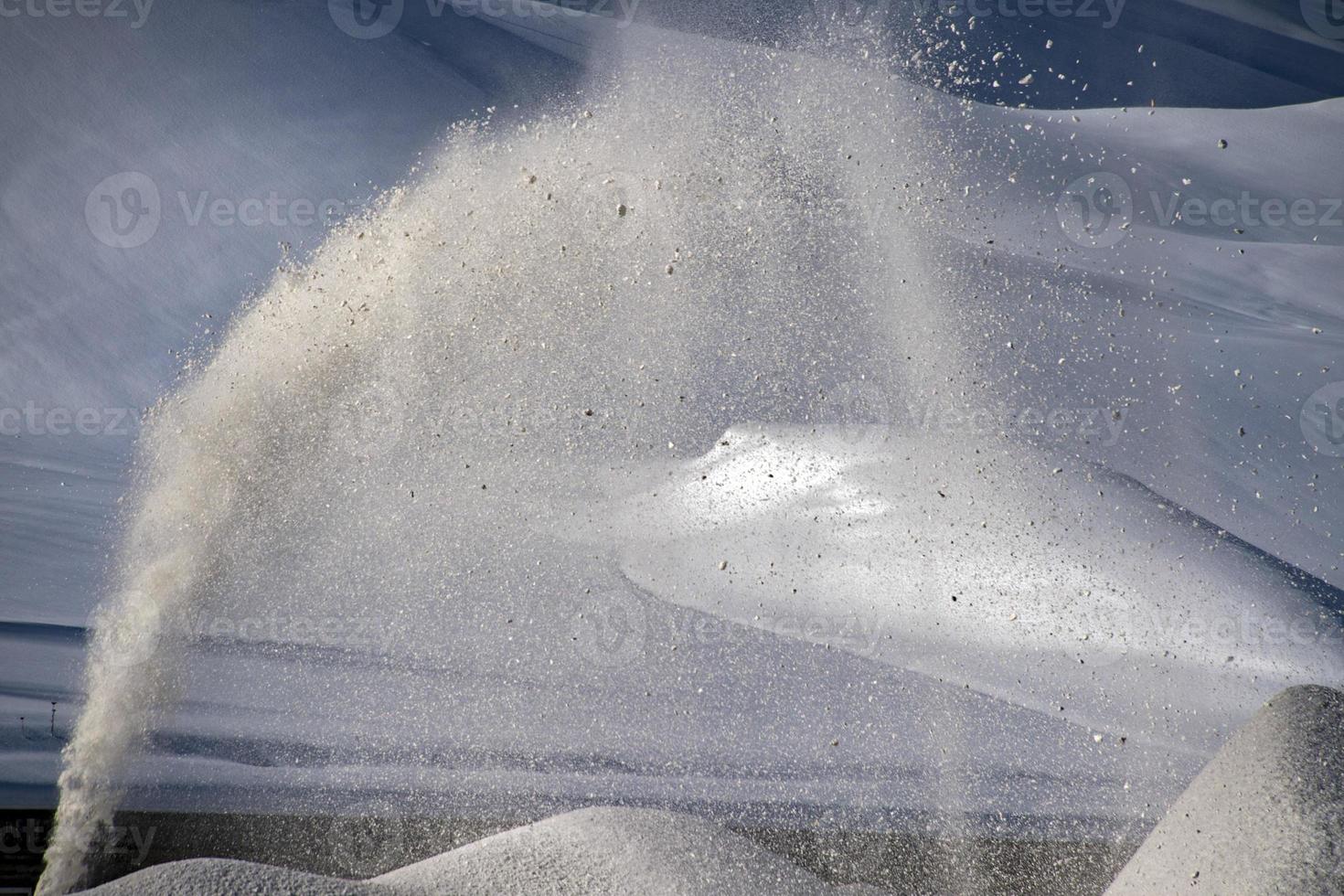 snow cannon in action photo