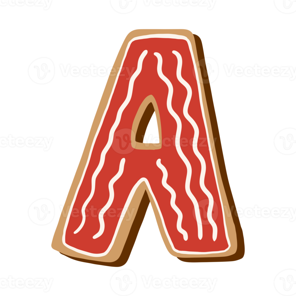 Christmas Cookie Alphabet png