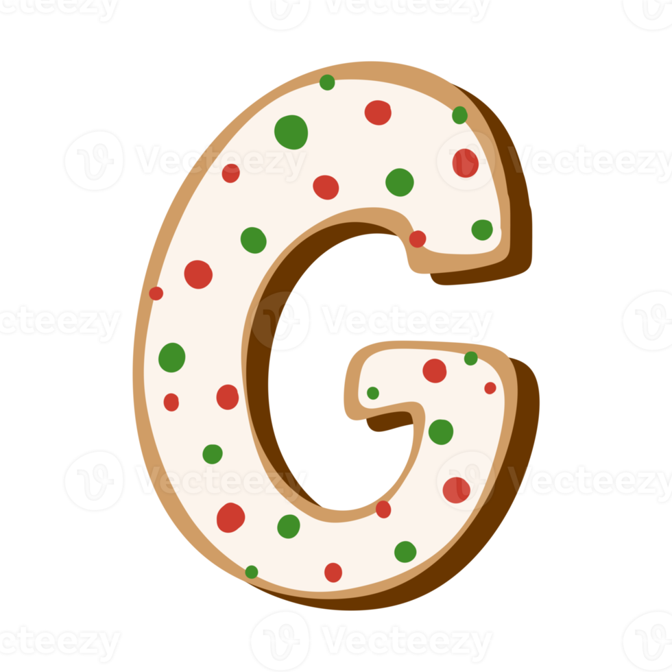 Christmas Cookie Alphabet png