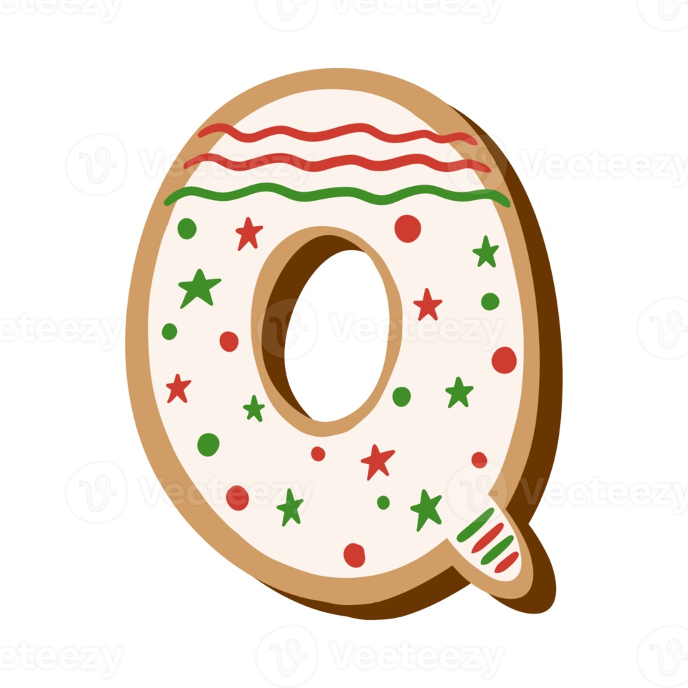 Christmas Cookie Alphabet png