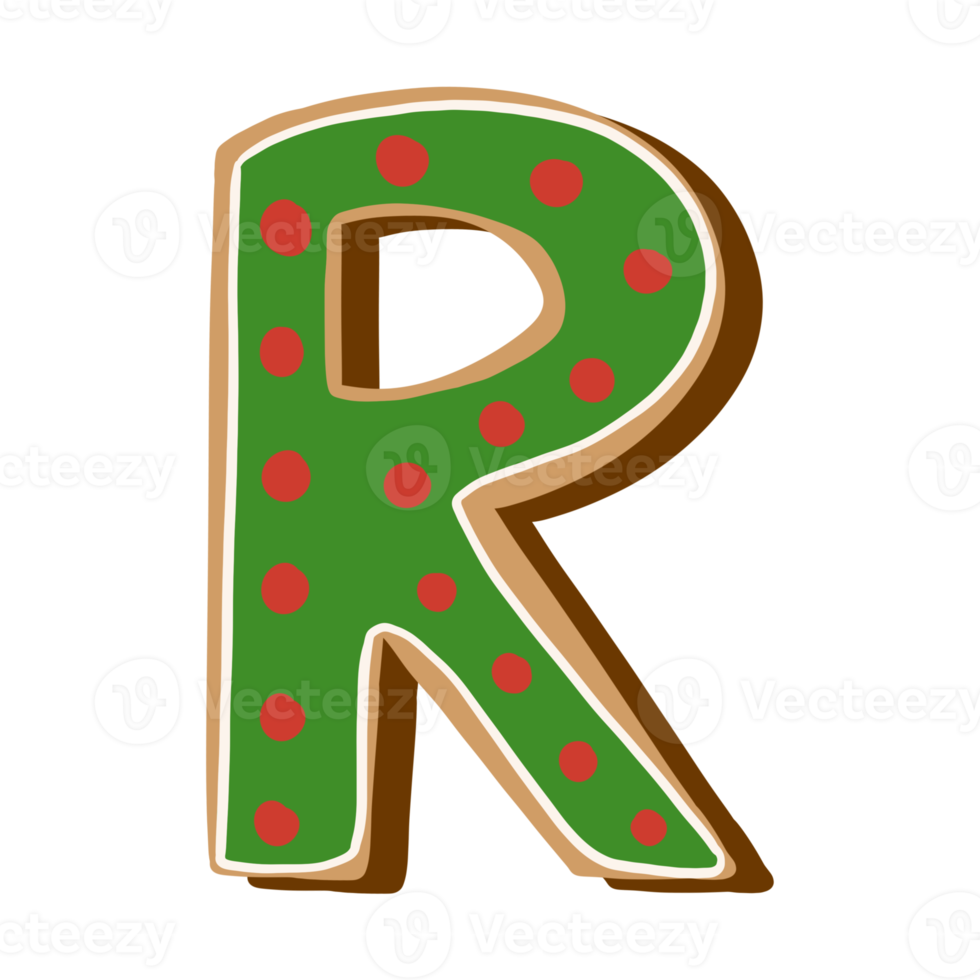 Weihnachtsplätzchen-Alphabet png