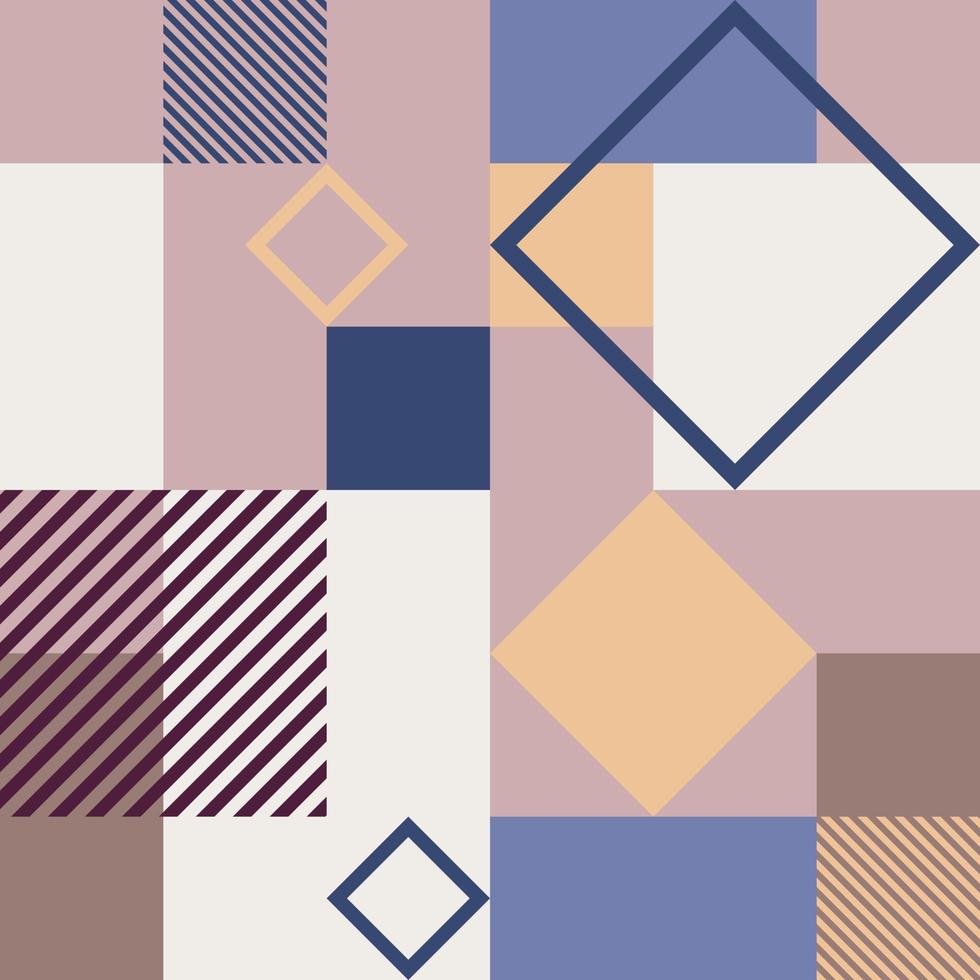 geometric background with squares vector