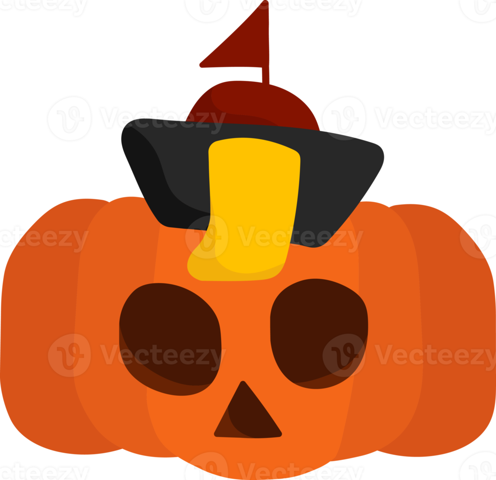 elemento fantasma de calabaza de halloween. kong koi calabaza halloween. png