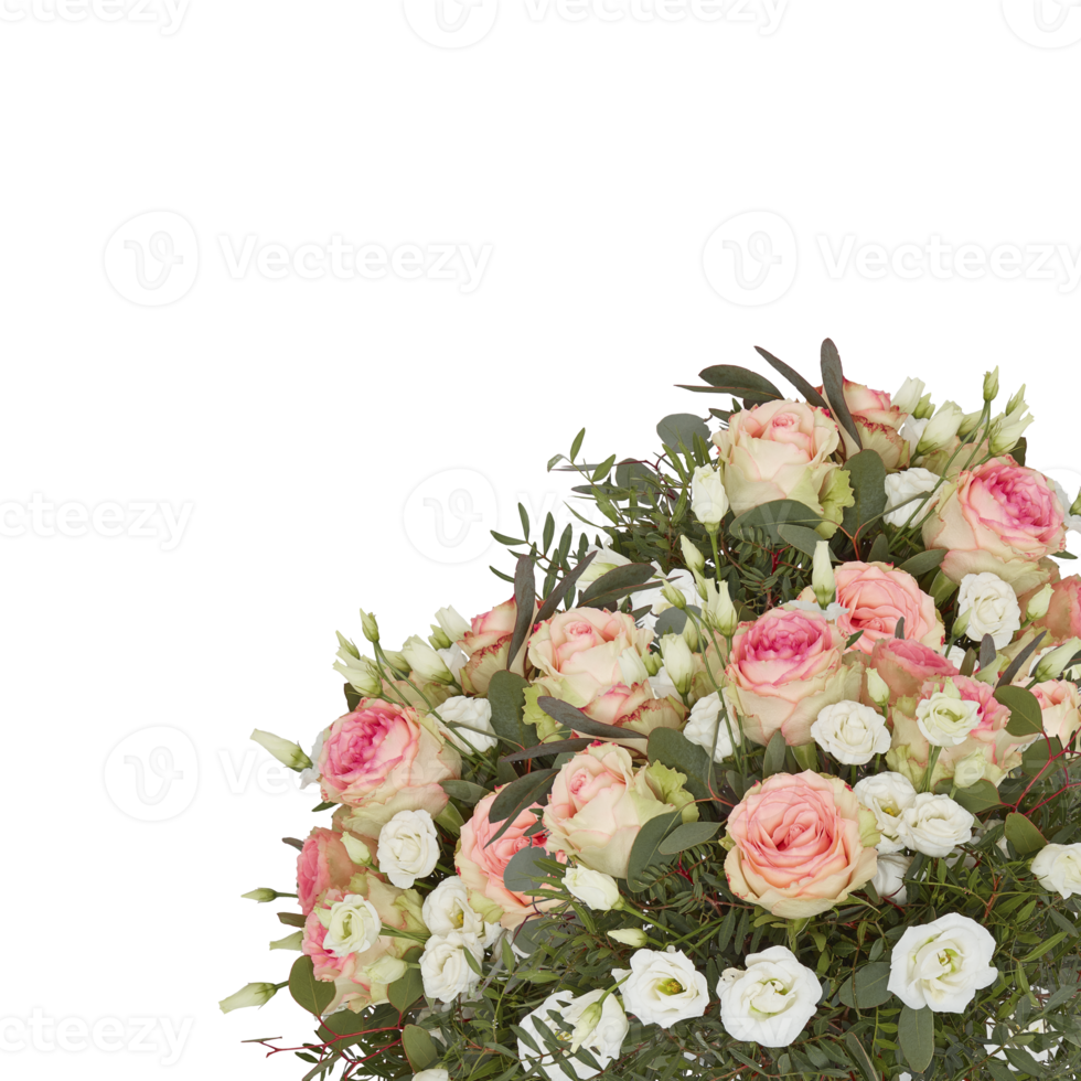 Fresh and colorful bouquet of flowers blooming beautiful first png