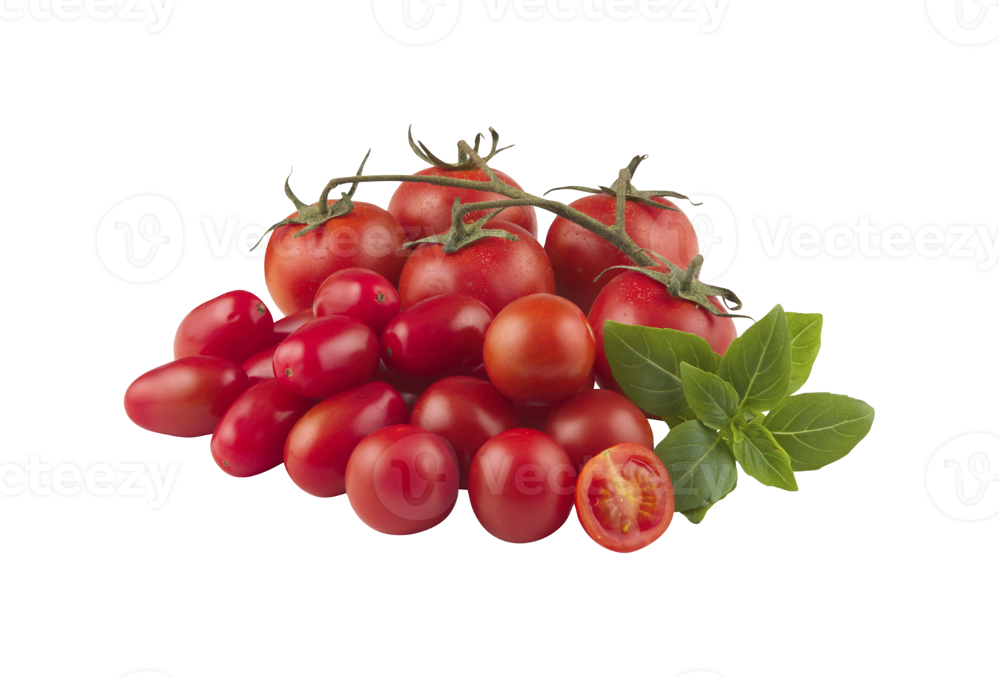 Tomatoes cut out transparent background png