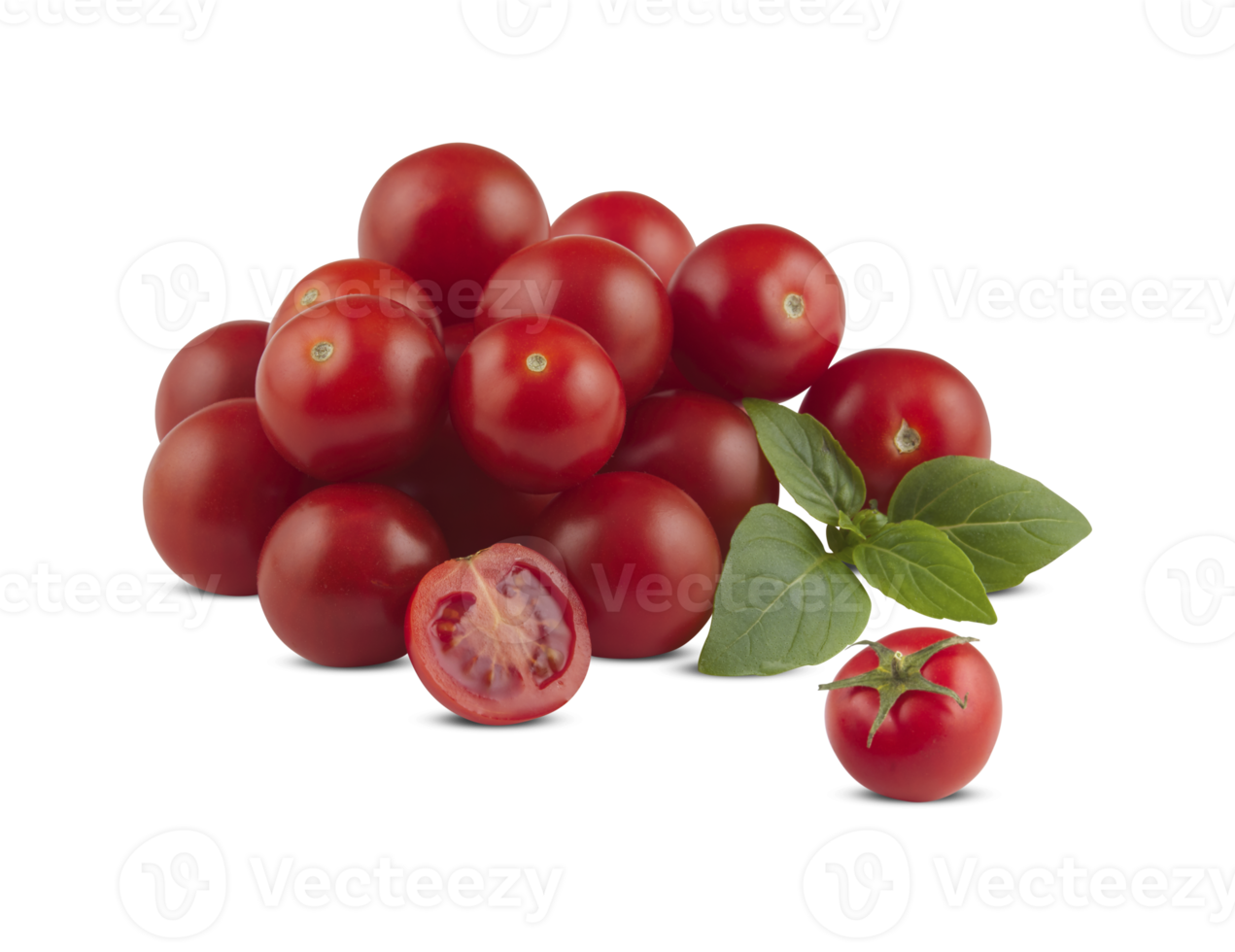 Tomatoes cut out transparent background png