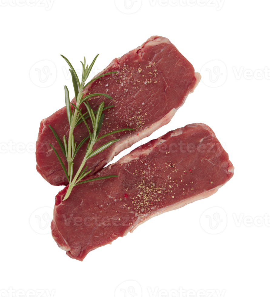 steak frais découpé fond transparent png