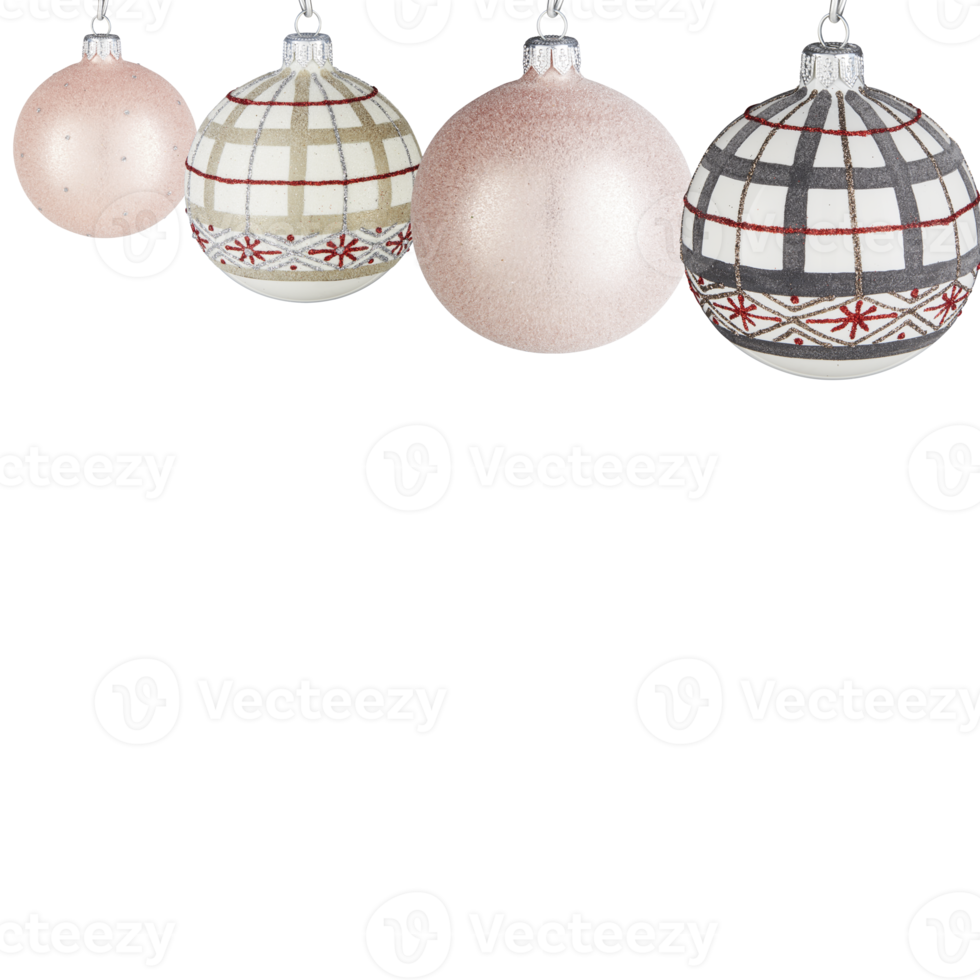 Kerstmis bal sneeuwballen versieren de Kerstmis boom knipsel pad transparant achtergrond png