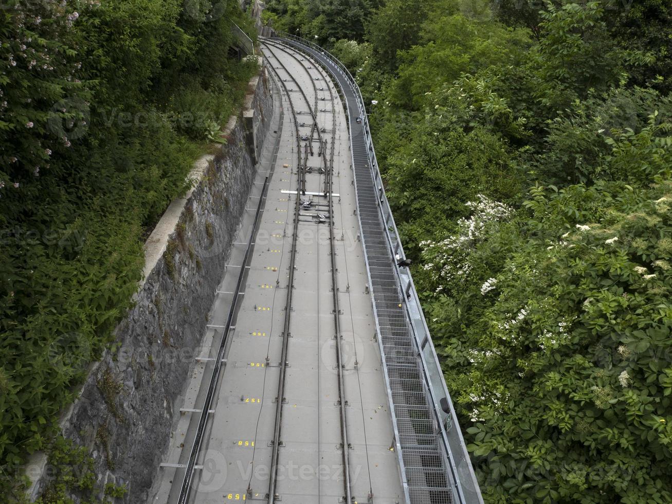 graz austria funicular ferrocarril transporte foto