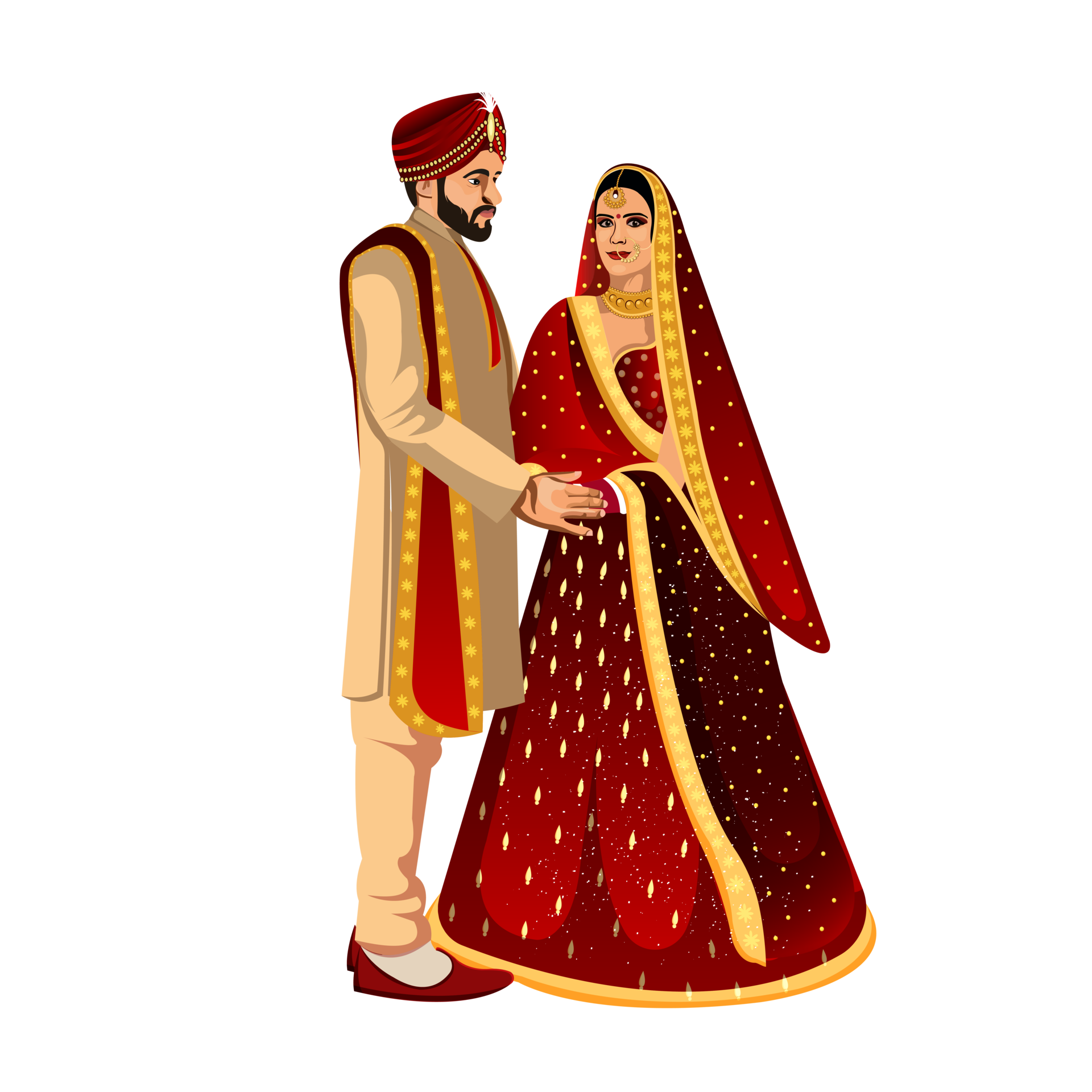 Indian Wedding Couple Pngs For Free Download 
