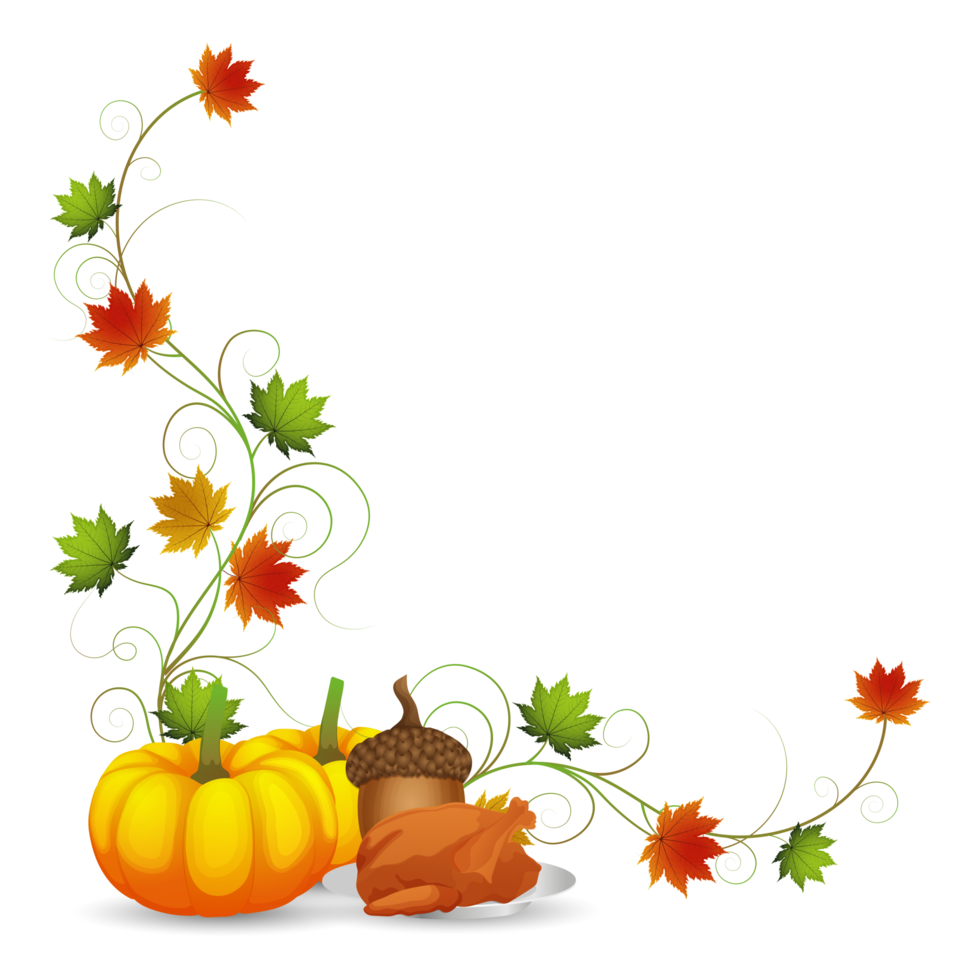 Thanksgivind Day Hintergrund, Herbstkarte png