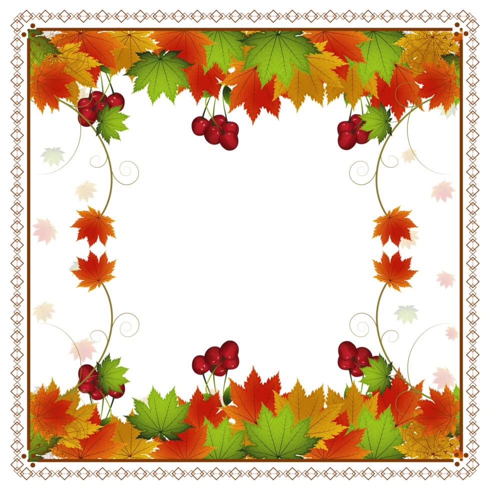 Autumn leaves for thanksgiving day png