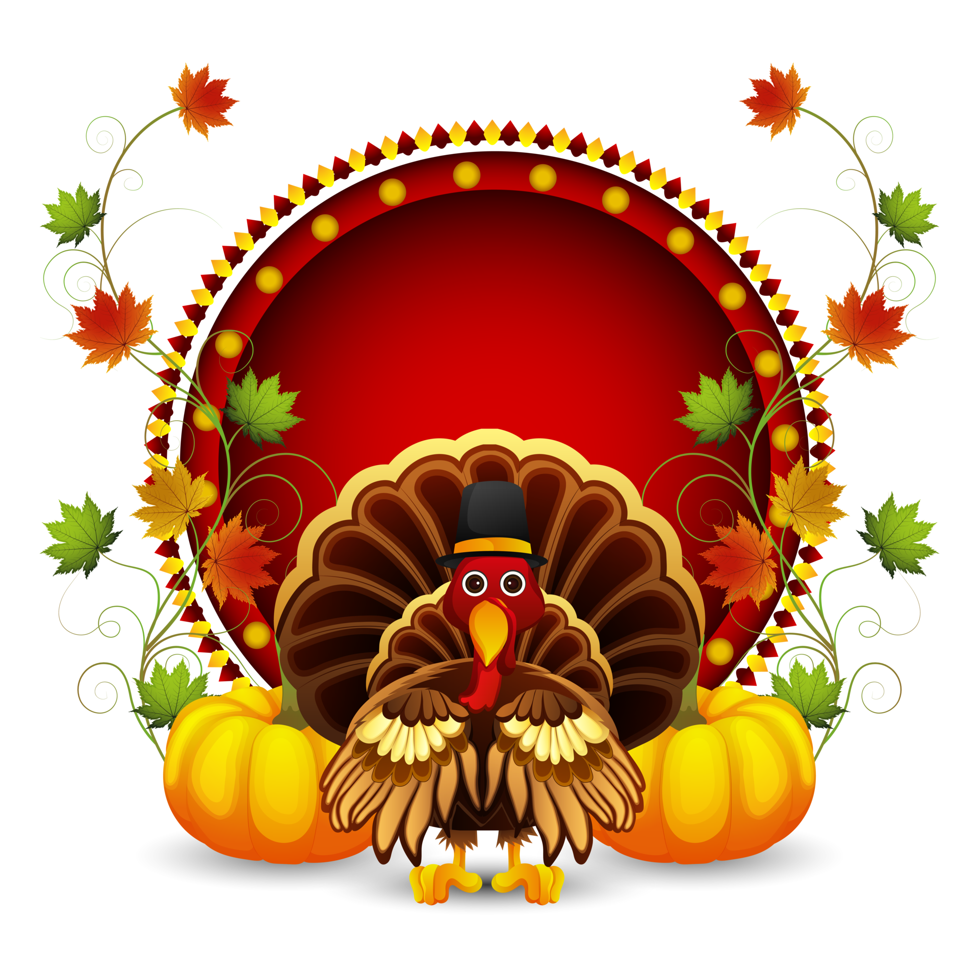 Turkey bird and creative pumpkin 12011852 PNG