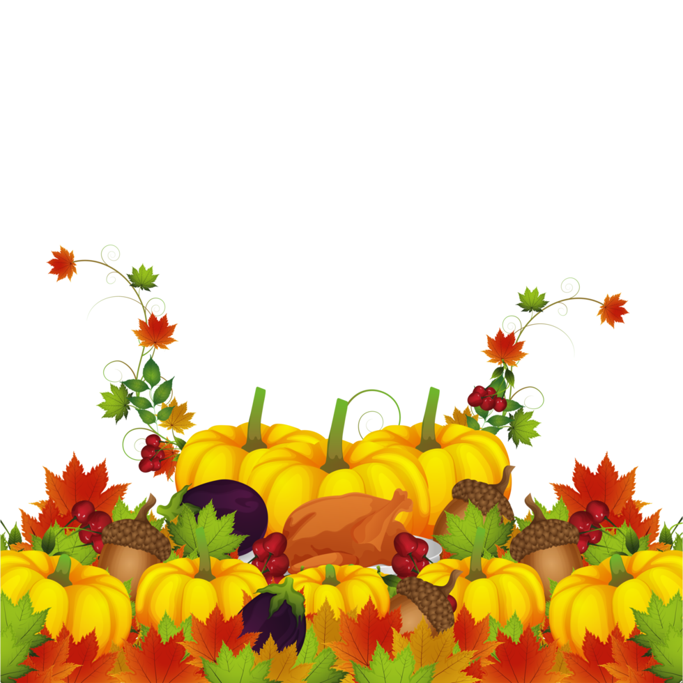 Thanksgiving day elements png