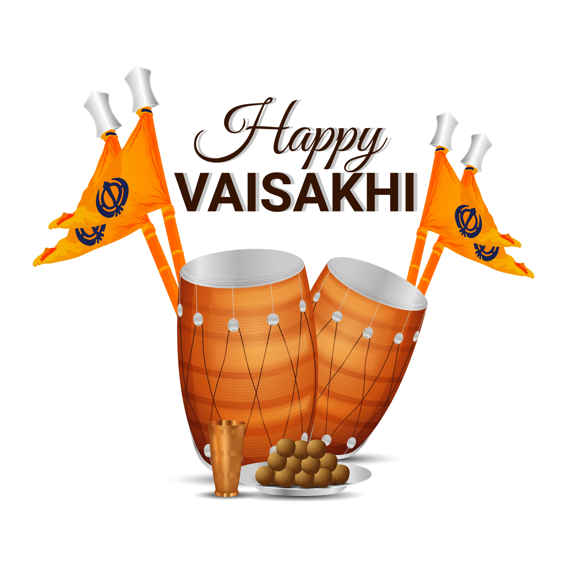 Happy vaisakhi sikh festival celebration greeting card 12011869 PNG