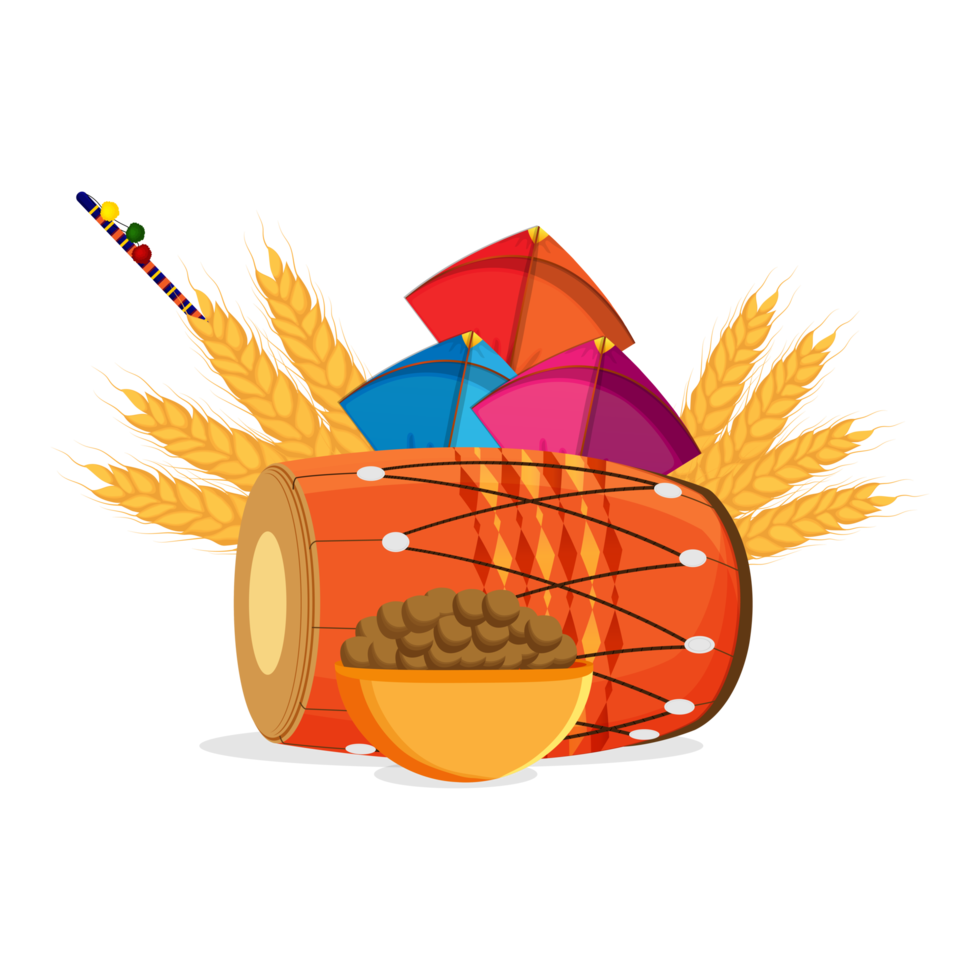 Flat design concept of happy vaisakhi celebration background png