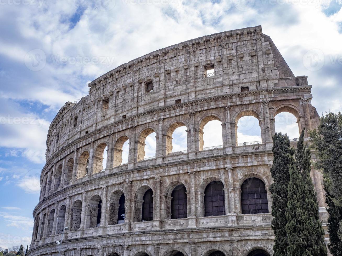 Rome coliseum colosseo ancient amphiteater photo