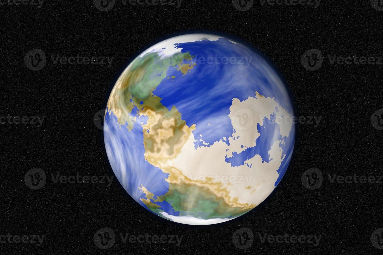 Alternate earth parallel universe space view photo