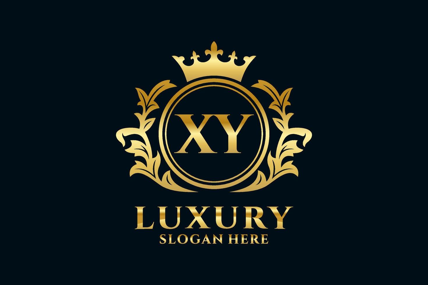 Initial XY Letter Royal Luxury Logo template in vector art for luxurious branding projects and other vector illustration.