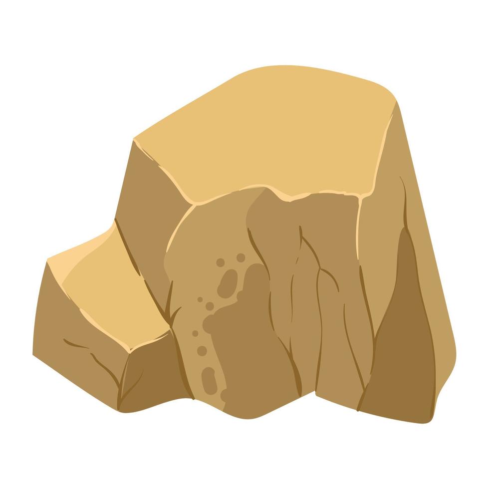 rock stone icon vector