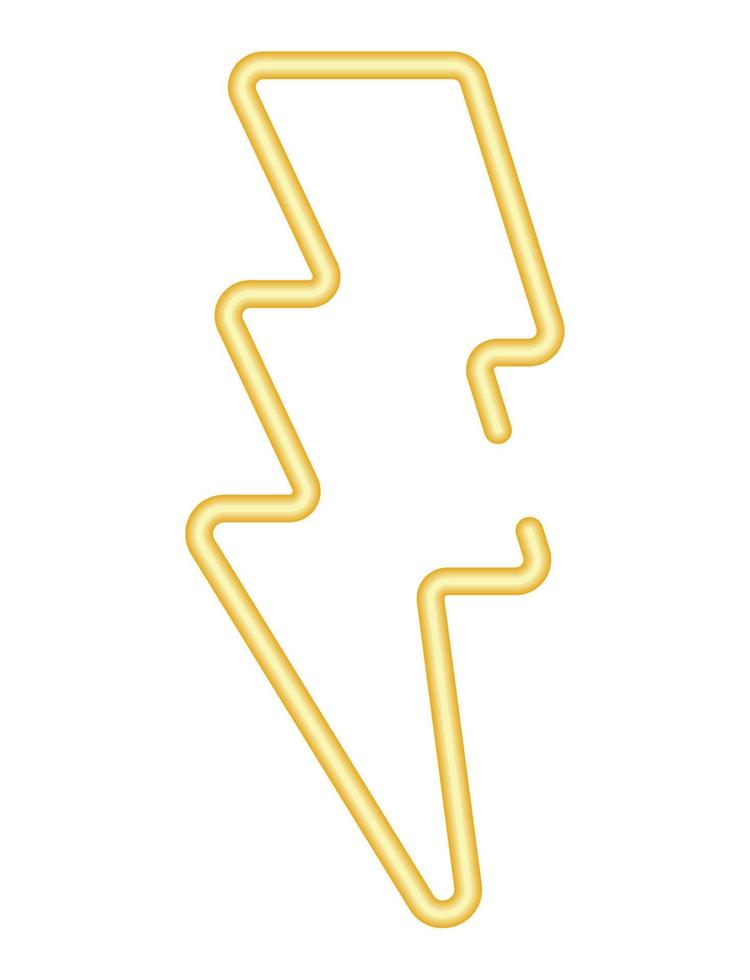 neon lightning power vector