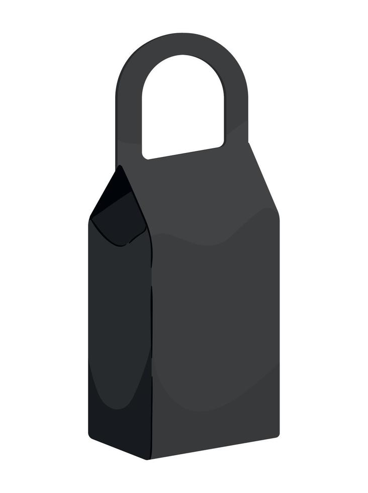 mockup black pack vector