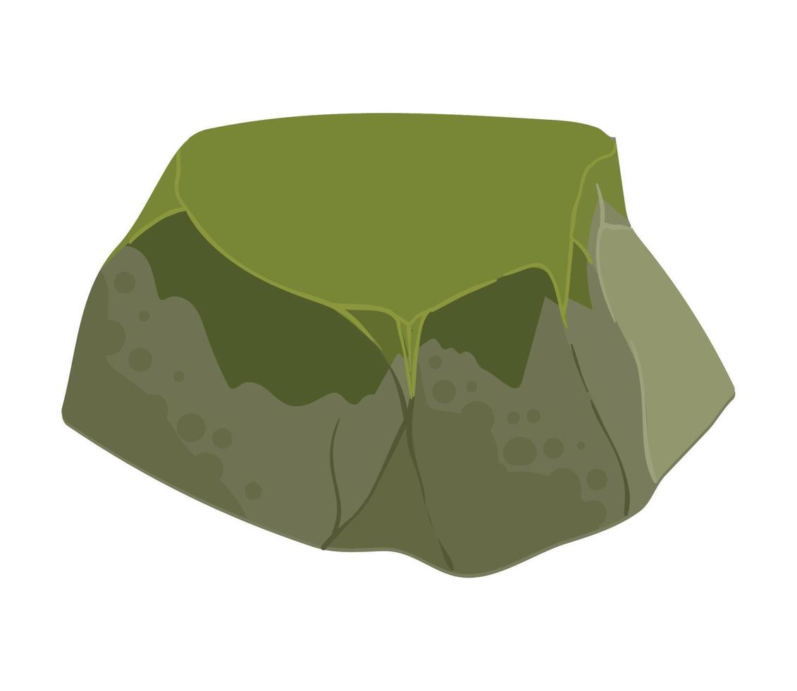 rock mossy icon vector