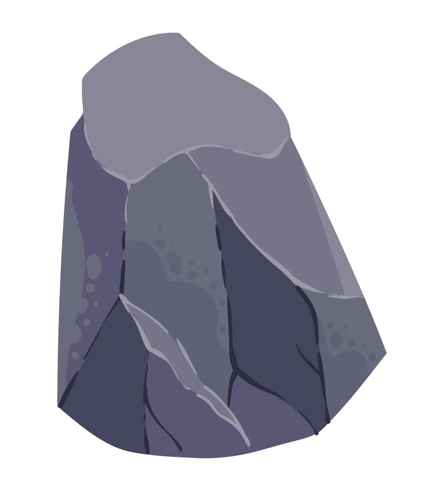 rock on white background vector