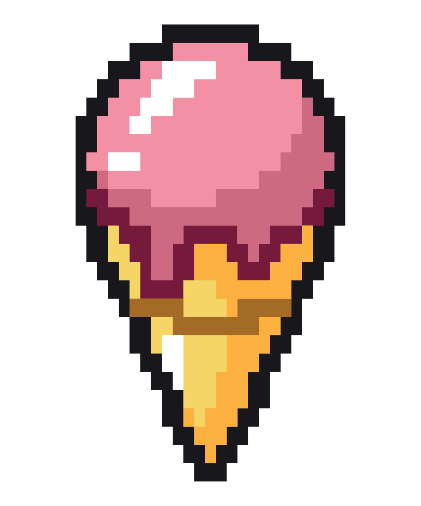 ice cream pixel art 12013906 Vector Art at Vecteezy