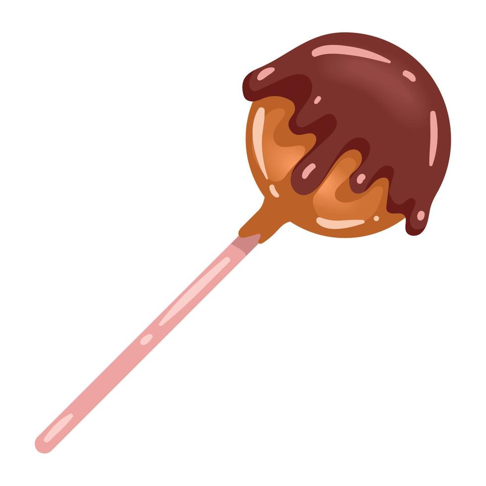 caramelo de caramelo con chocolate vector