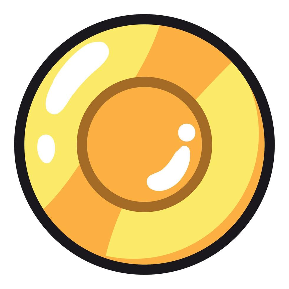 coin cartoon icon vector