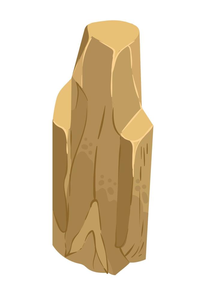 natural rock icon vector