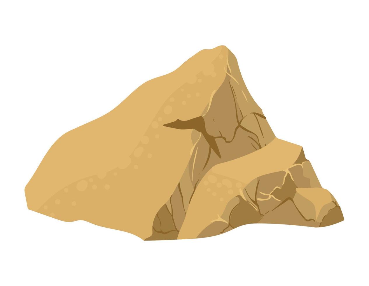 rock flat icon vector