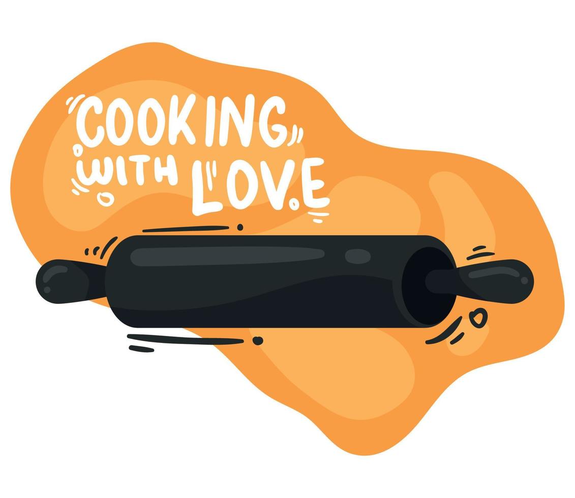 cooking with love vector