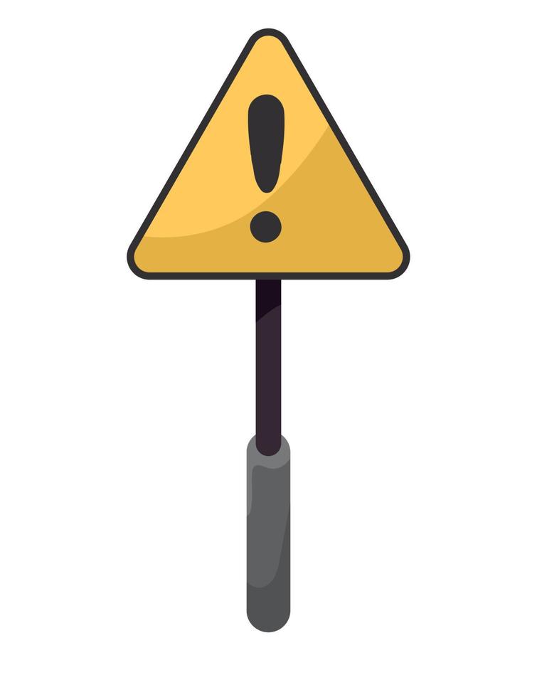 caution sign emergency vector