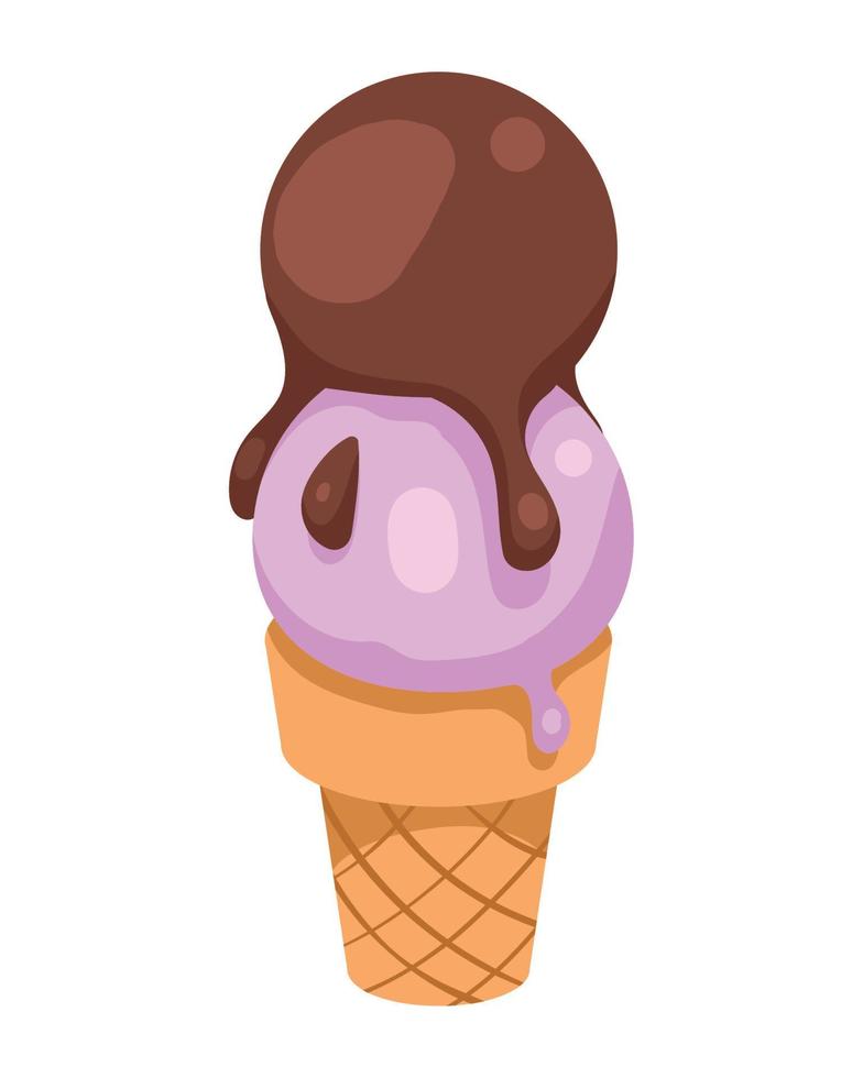 delicioso helado vector