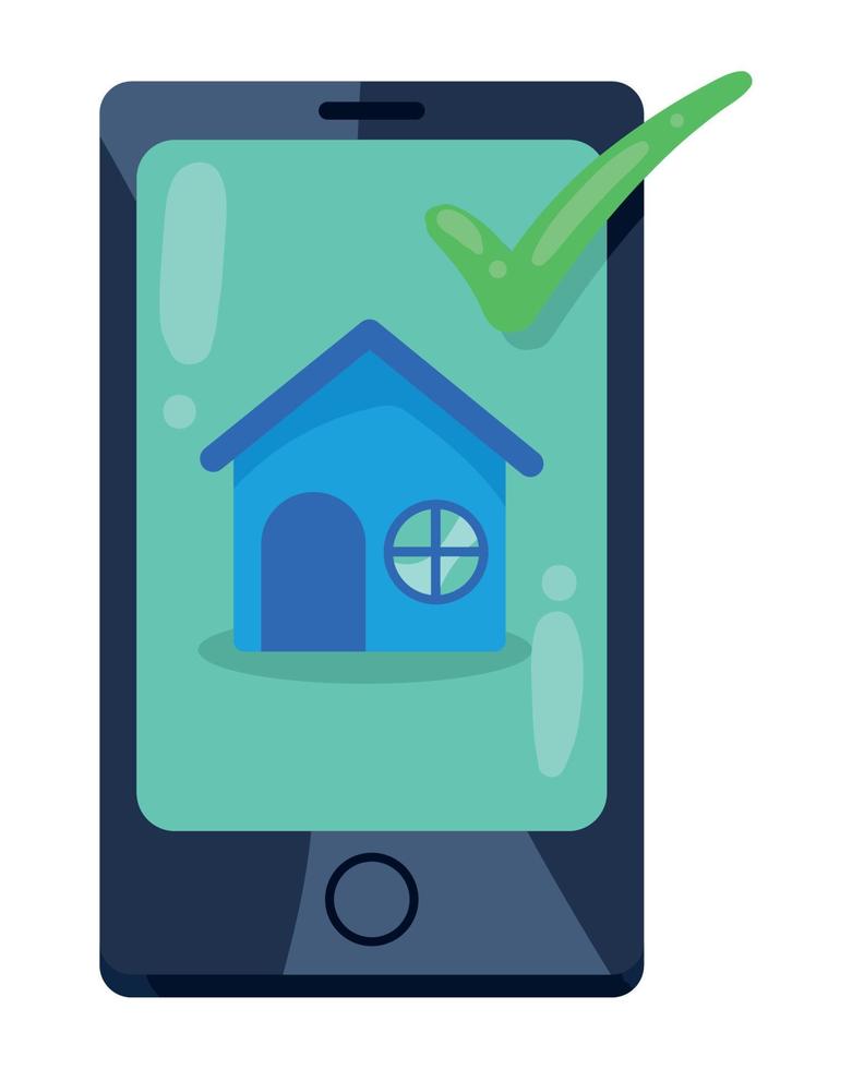 phone app real estate vector
