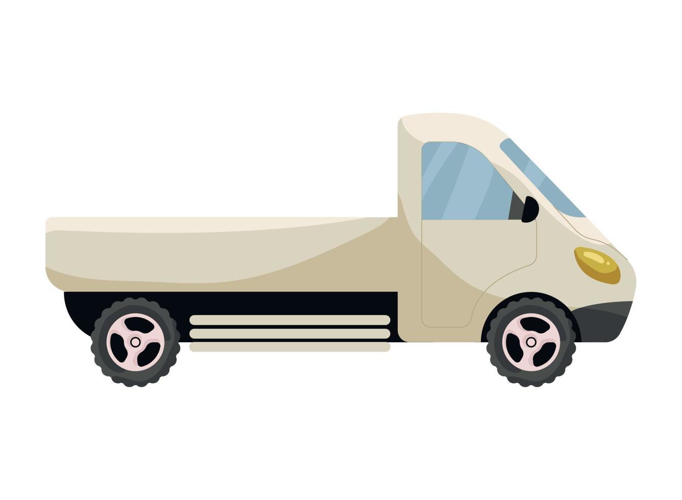 mini truck mockup vector