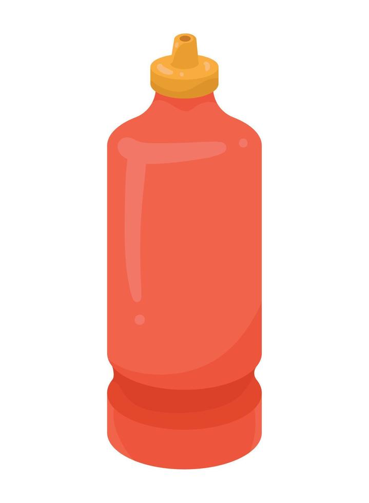 plastic sport bottle vector